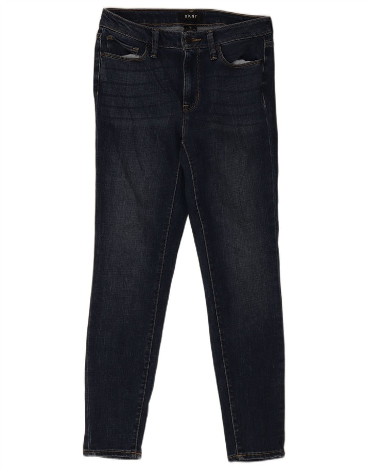 Dkny Damen Skinny Jeans W28 L28 Blau