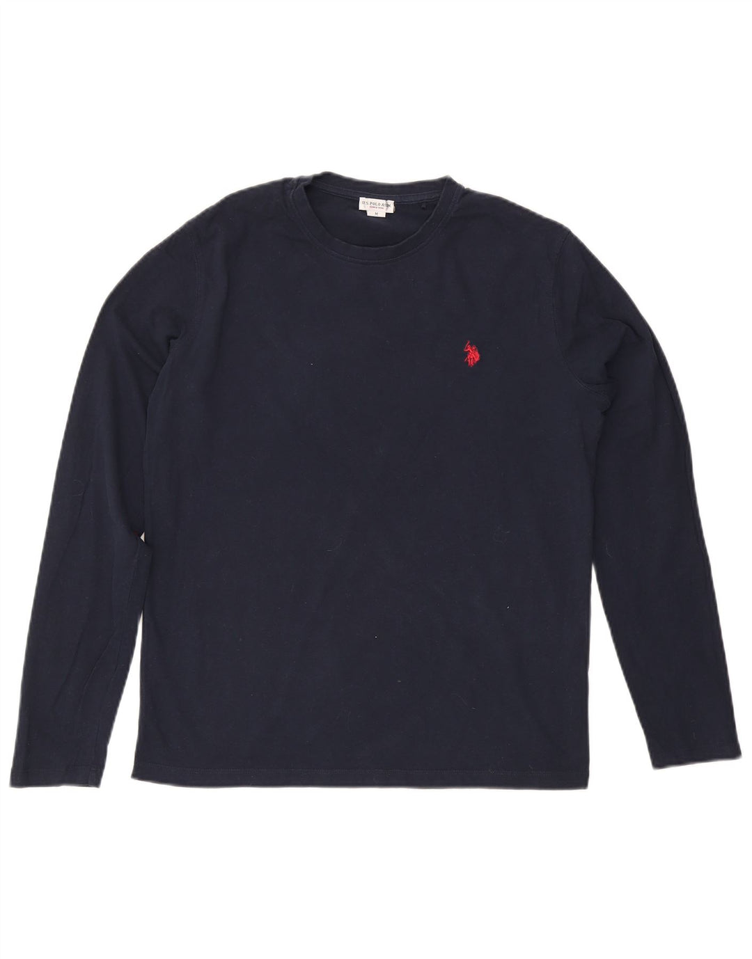 U.S. Polo Assn. Herren-Oberteil aus langärmliger Baumwolle in mittlerem Marineblau