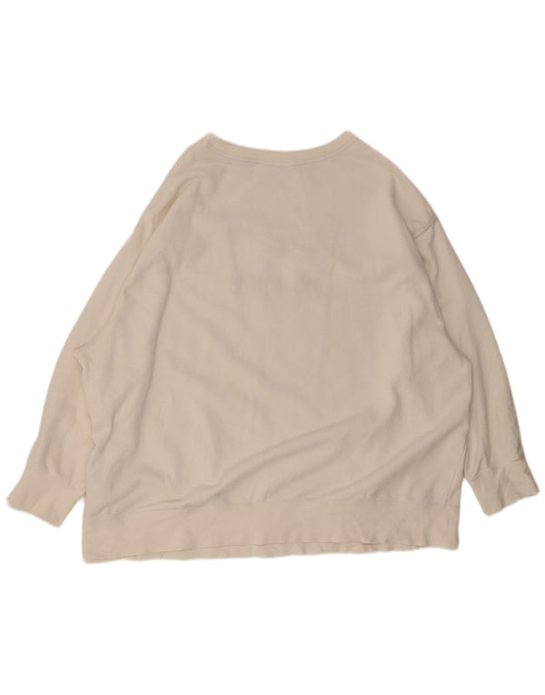 Nike Herren-Sweatshirt in Übergröße mit Grafik, Größe 3XL, weiße Baumwolle