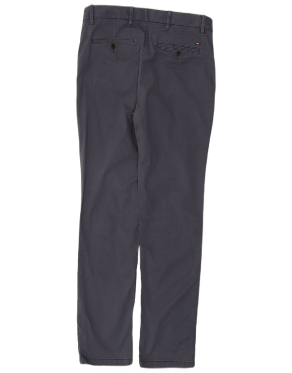 Tommy Hilfiger Slim Chino-Hose für Herren, W31, L32, marineblaue Baumwolle