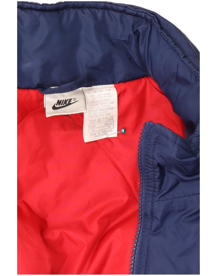 Nike Herren Windjacke UK 42 XL Marineblaues Nylon