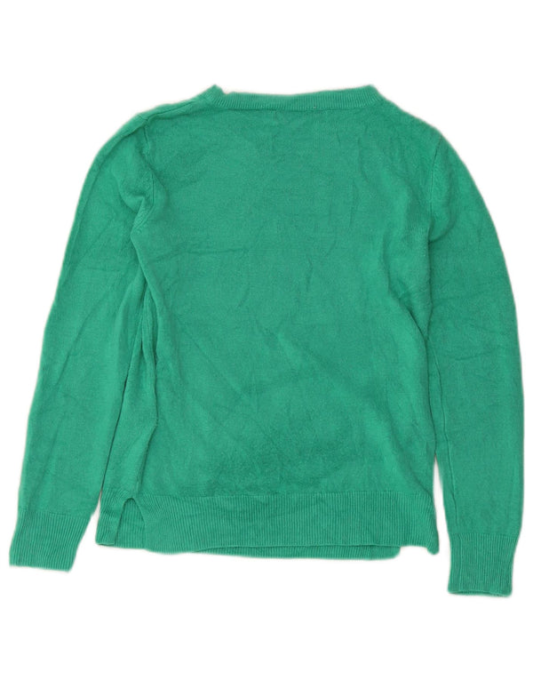 Marks & Spencer Damen Crop Pullover mit U-Boot-Ausschnitt, Gr. 8, Grün
