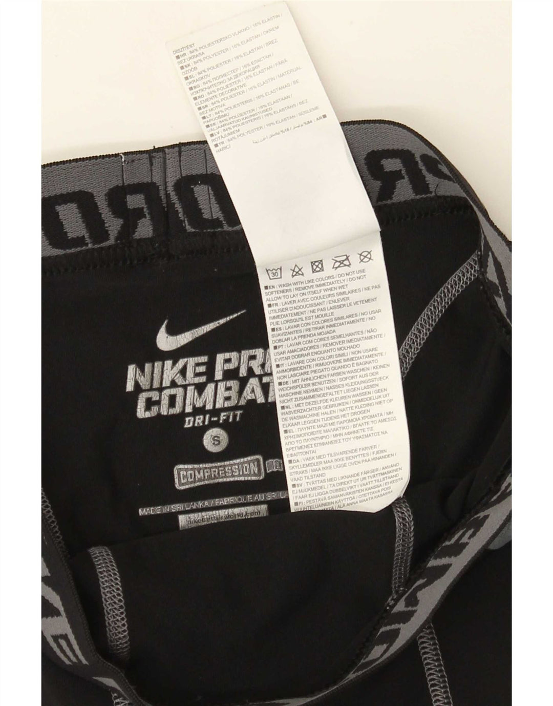 Nike Herren-Leggings mit Dri-Fit-Grafik, Größe S, Schwarz, Polyester