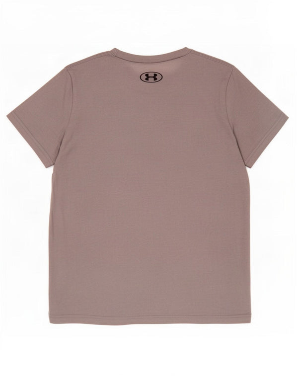 Under Armour Jungen-T-Shirt mit lockerer Passform, 7–8 Jahre, Größe S, graue Baumwolle