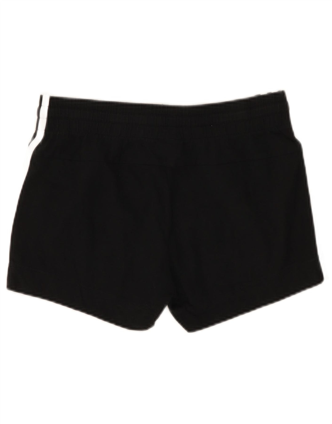 ADIDAS Damen Sportshorts UK 8/10 Small Schwarz Baumwolle