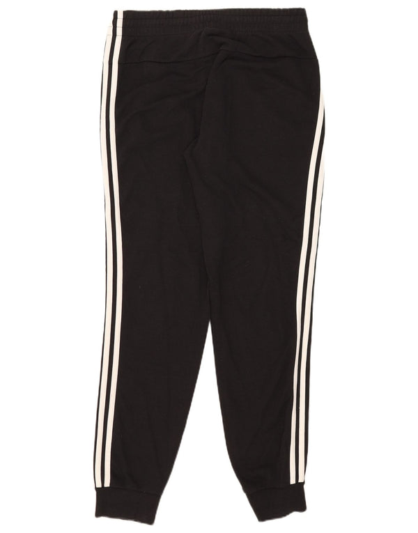 Adidas Damen Trainingshose Jogger UK 12/14 Mittelschwarze Baumwolle