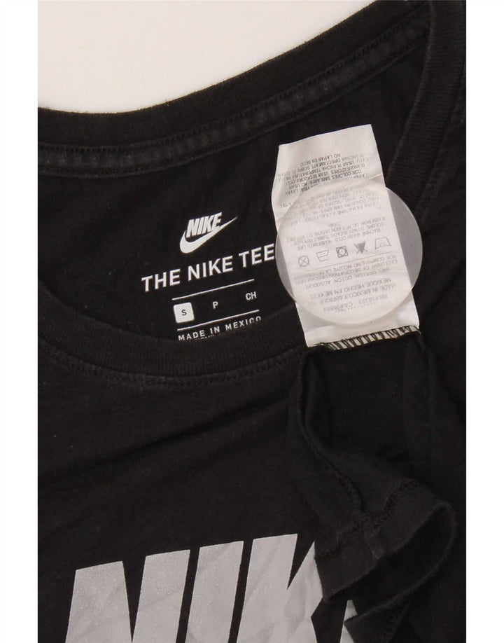 Nike Herren-T-Shirt mit Grafik, Größe S, schwarze Baumwolle