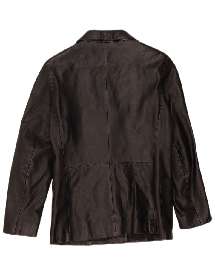Jet Plane Damen Lederjacke IT 44 Medium Schwarz