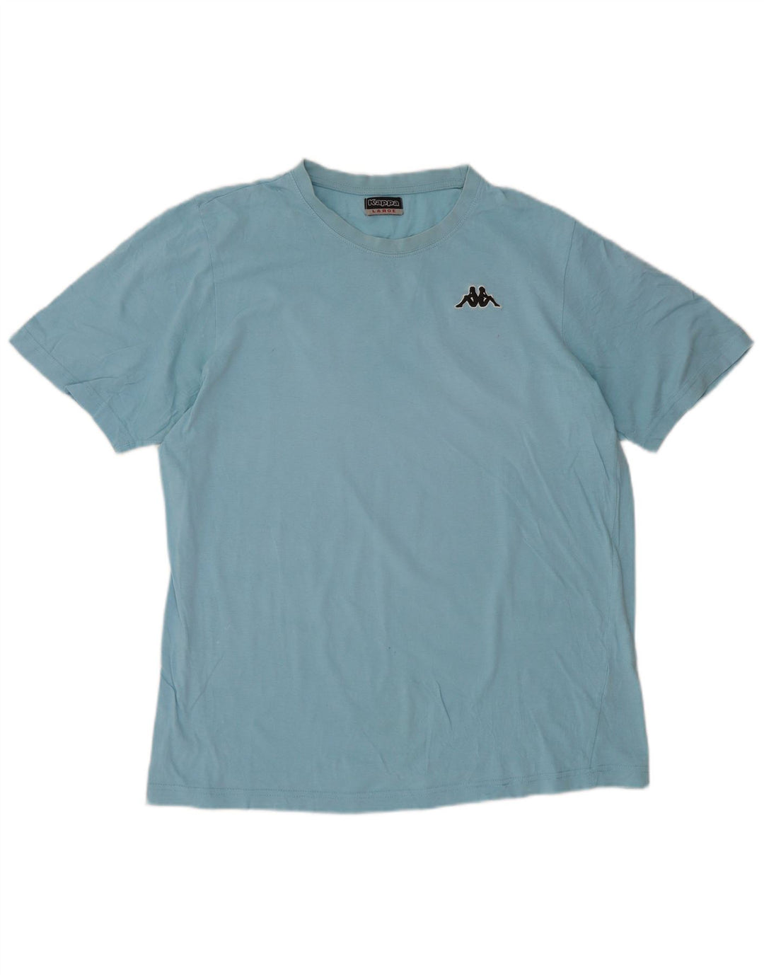 Kappa Herren T-Shirt Top Large Blau Baumwolle