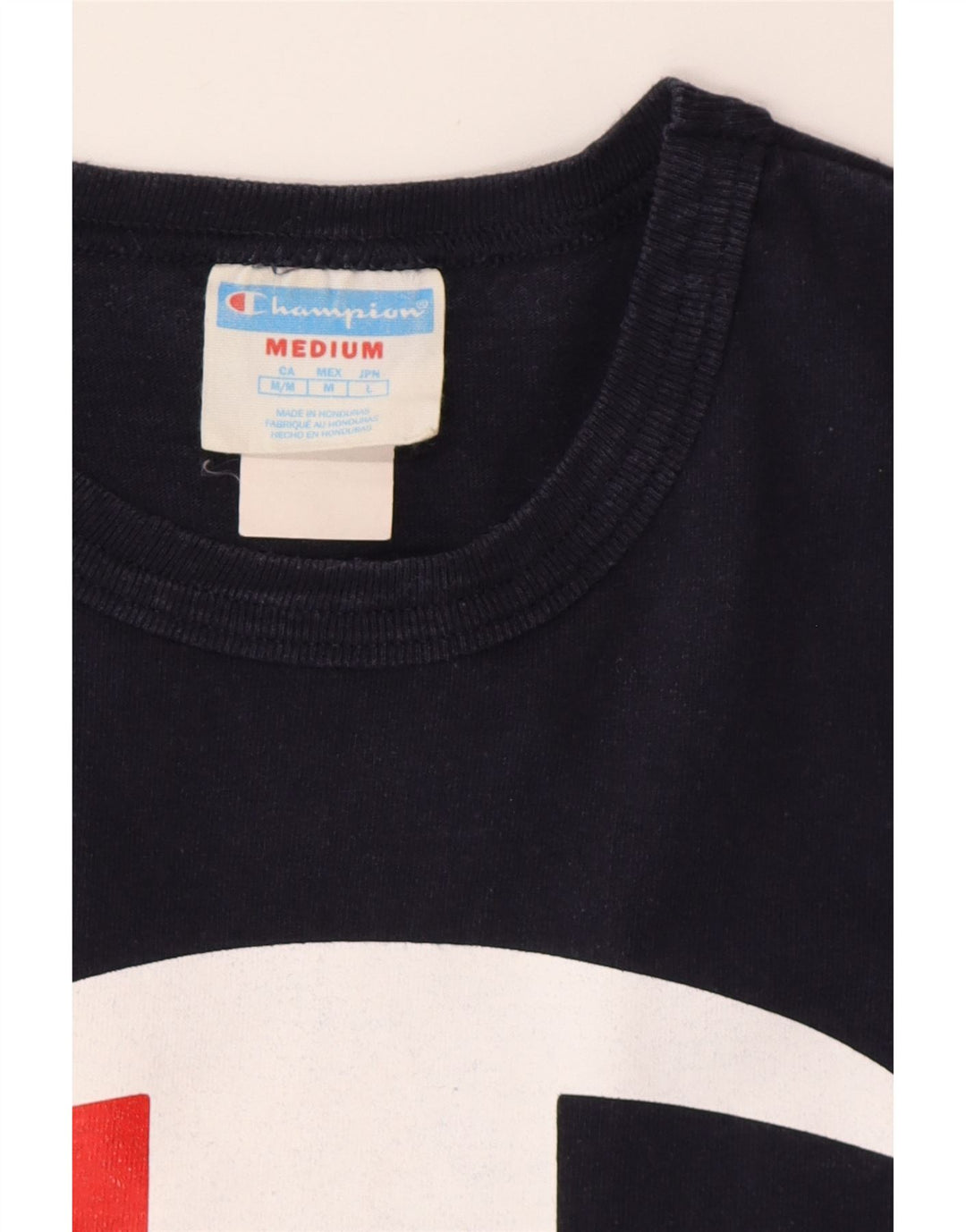 CHAMPION Herren-T-Shirt mit Grafik, mittelgroß, Marineblau