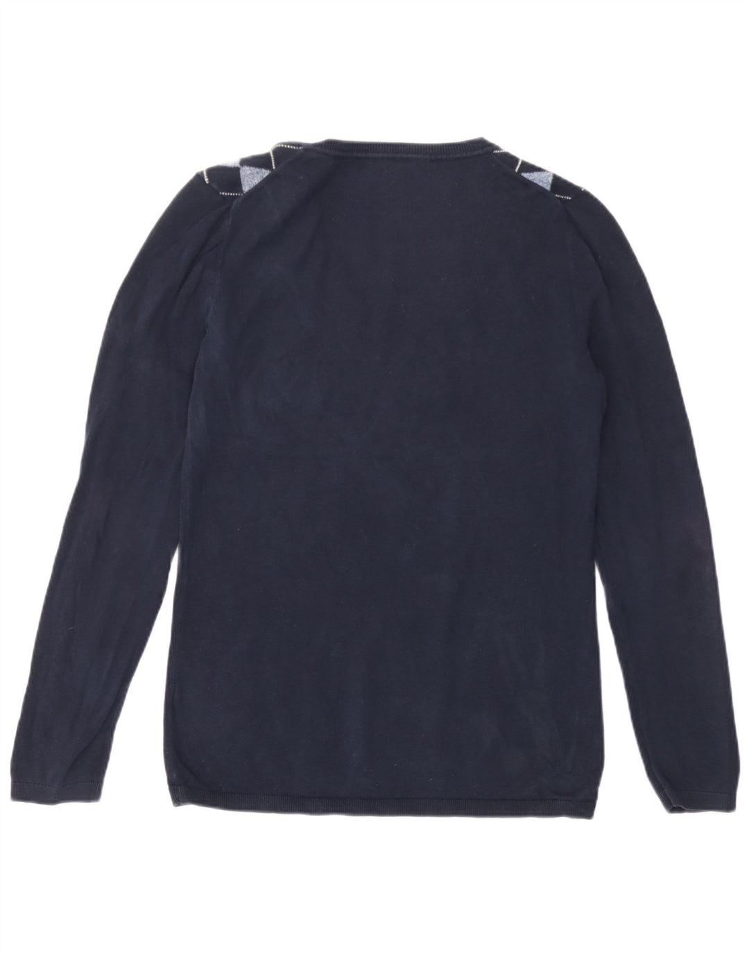 Tommy Hilfiger Damen-Pullover mit V-Ausschnitt, Gr. 12, mittleres Marineblau