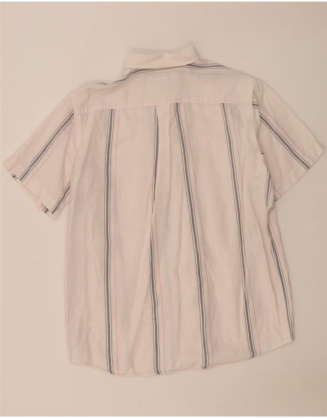 Murphy & Nye Herren Kurzarmhemd XL Weiß gestreift