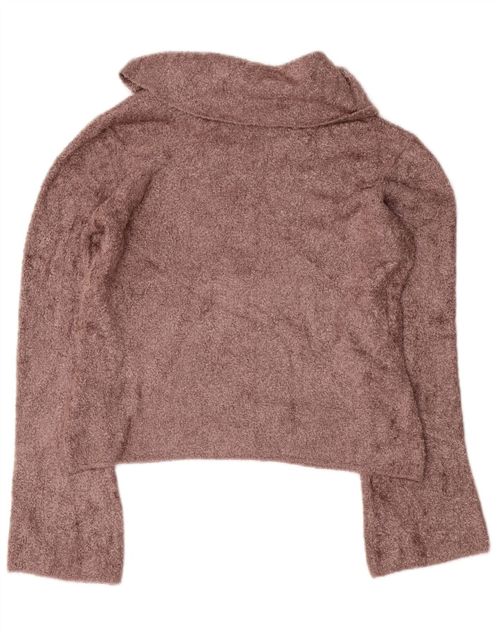 Marks & Spencer Rollkragenpullover für Damen, UK 12, mittelbraune Viskose