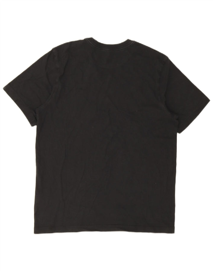 Nike Herren-T-Shirt mit Grafik, mittelgroß, schwarze Baumwolle