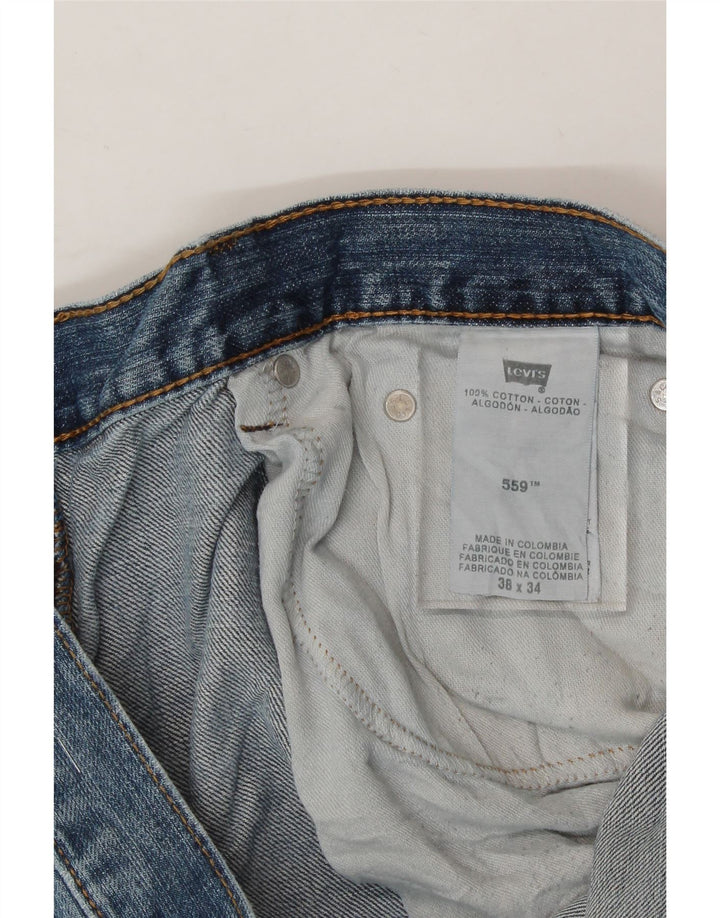 LEVI'S Mens 559 Straight Jeans W38 L34 Blue Cotton Vintage Levi's and Second-Hand Levi's from Messina Hembry 