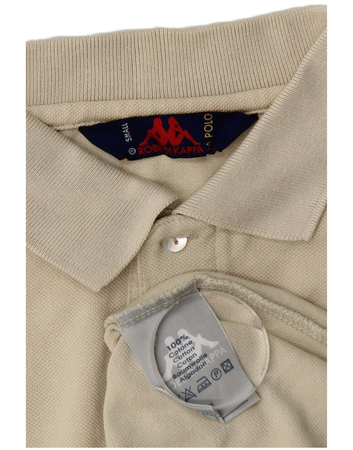 Kappa Herren Poloshirt Small Beige Baumwolle