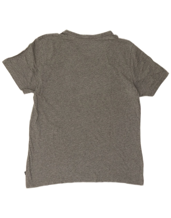Puma Herren Grafik T-Shirt Top Large Grau
