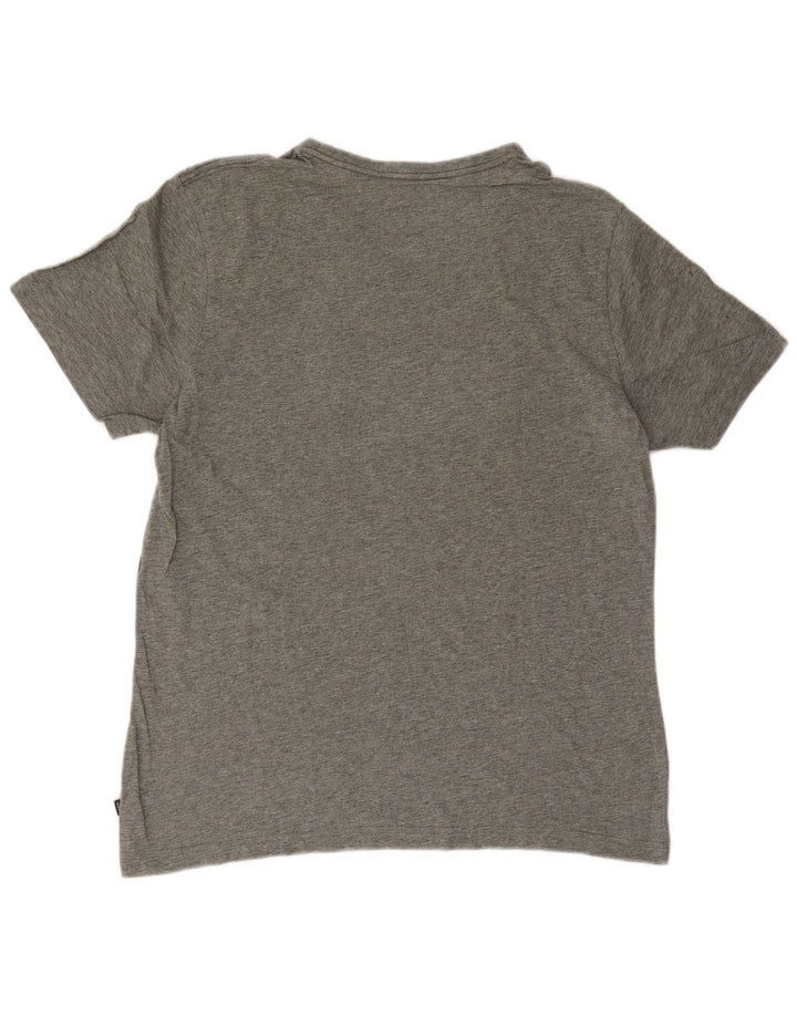 Puma Herren Grafik T-Shirt Top Large Grau