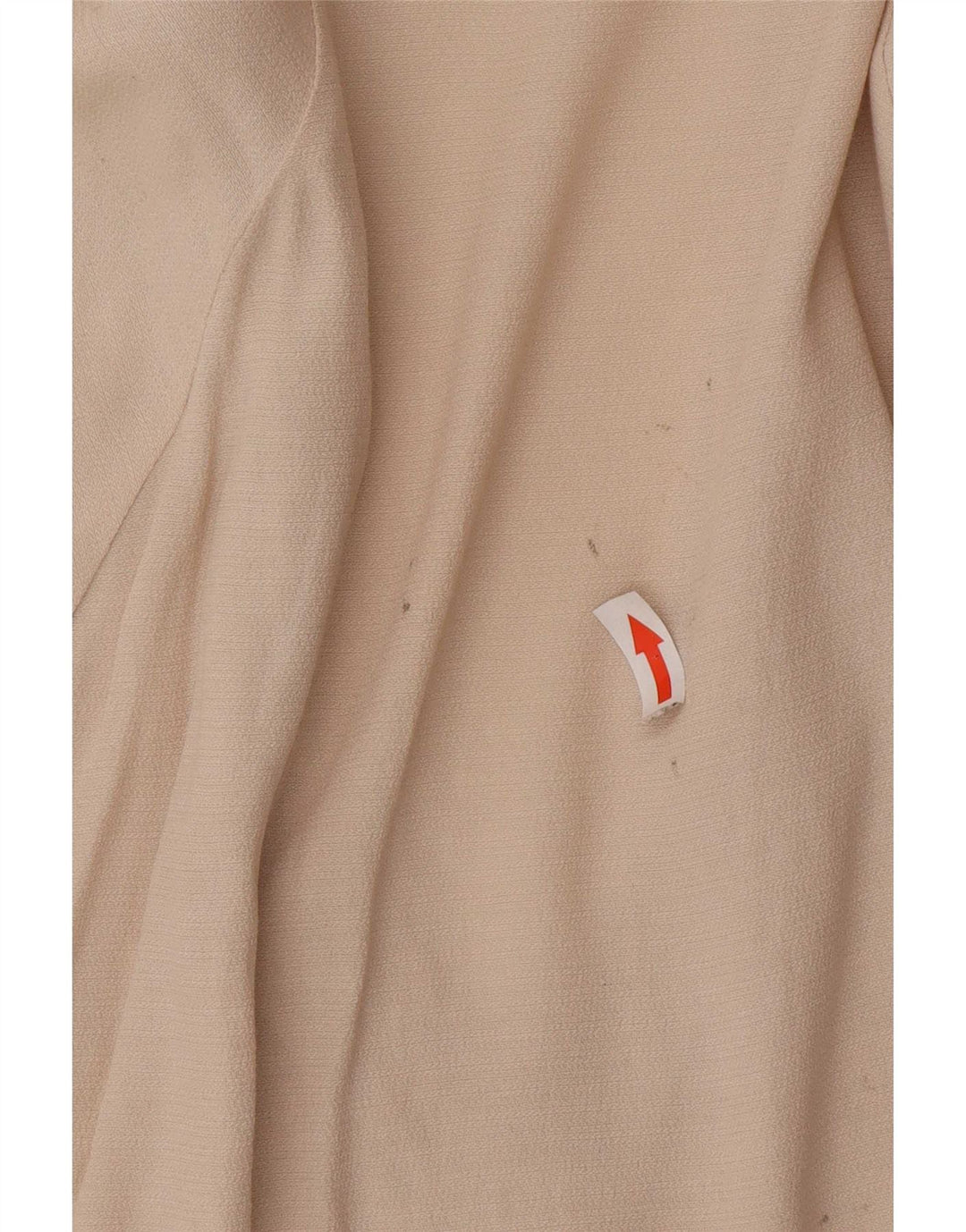 Zara Damen Übergroßes Tunika-Oberteil UK 10 Small Beige Polyester