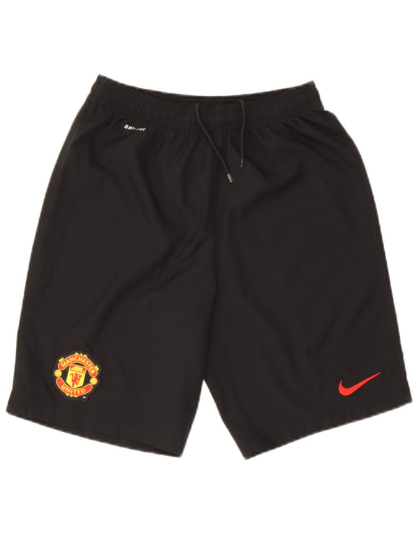 Nike Manchester United Sportshorts für Jungen, 13–14 Jahre, XL, schwarzes Polyester