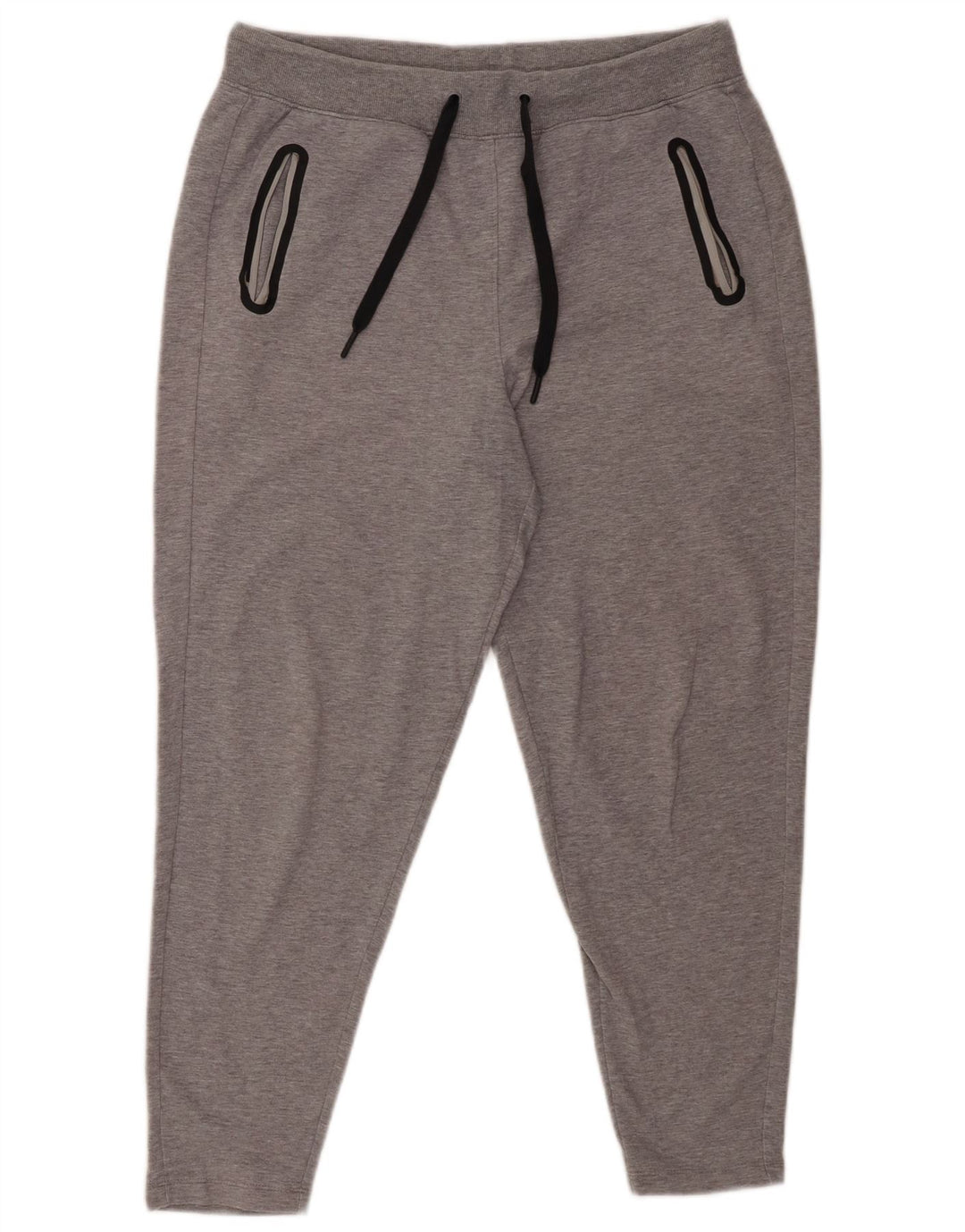 Marks & Spencer Crop-Trainingshose für Damen, UK 12, mittelgraue Baumwolle