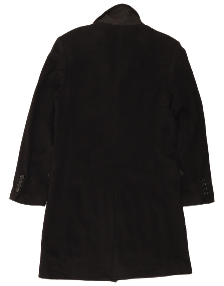 Zara Herrenmantel UK 38 Mittelschwarze Wolle