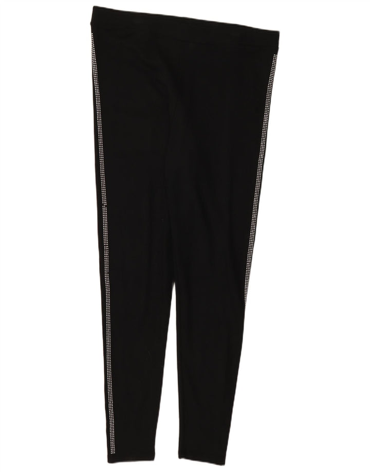 Marks & Spencer Damen Leggings UK 18 XL Schwarze Viskose