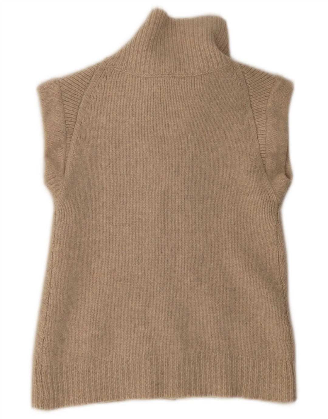 Gap Damen-Strickjacke, ärmellos, offen, Gr. 8, Beige
