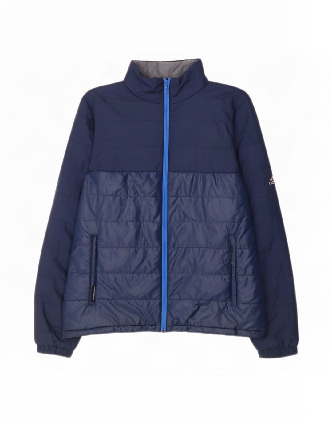 Adidas Herren Wattierte Jacke UK 40 Large Marineblau Polyester