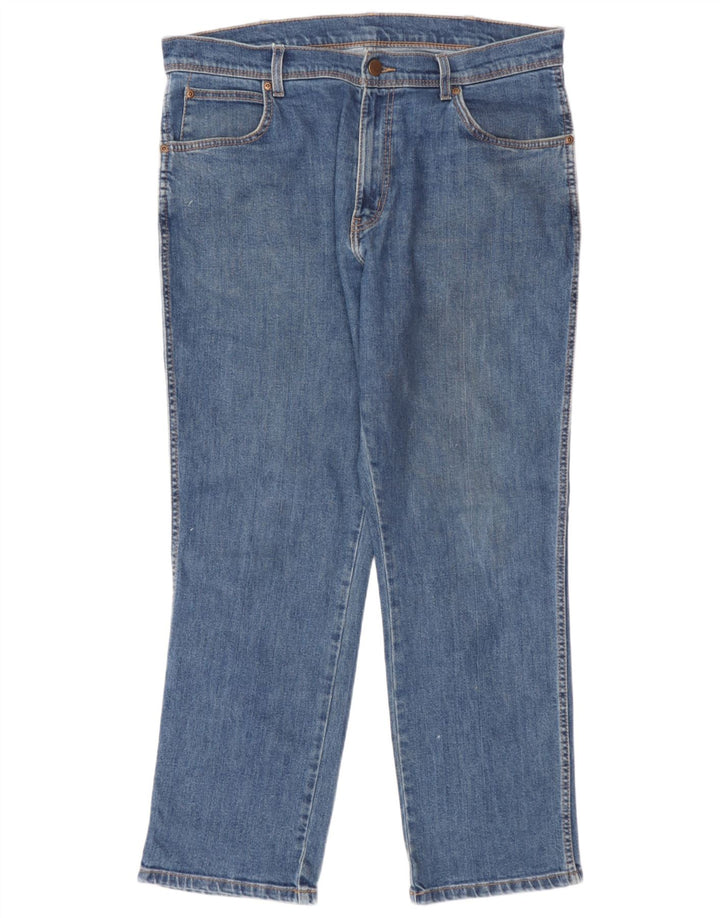 Wrangler Herren-Jeans mit normaler Passform, gerade Passform, W36, L30, Blau, Baumwolle
