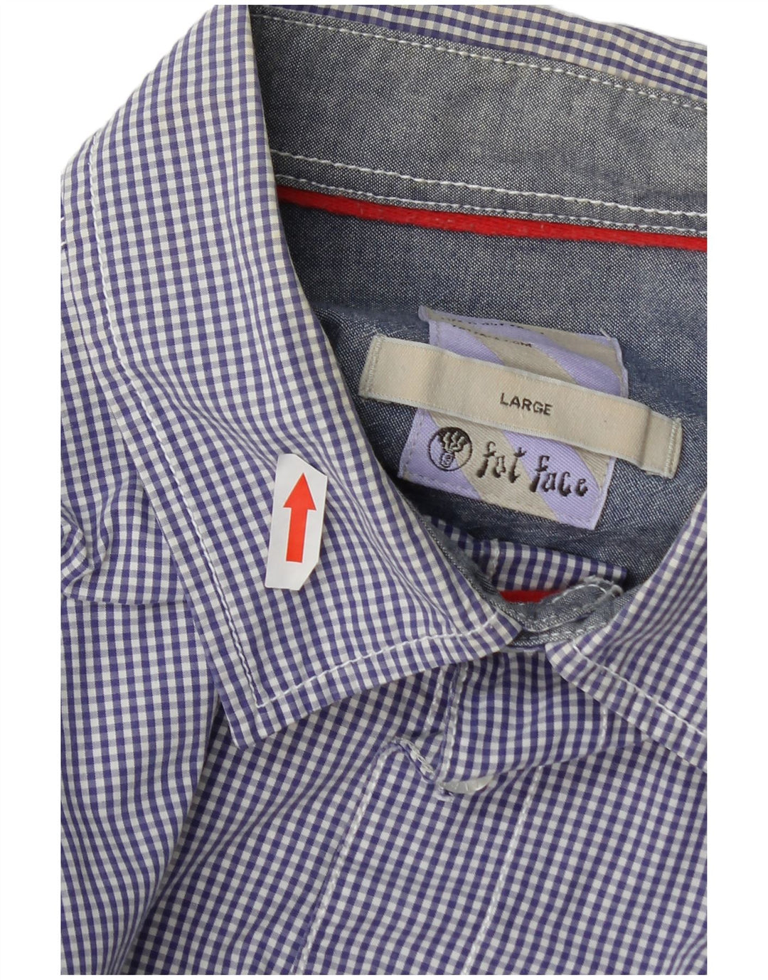 Fat Face Herren-Hemd mit normaler Passform, groß, blau gestreift, Baumwolle