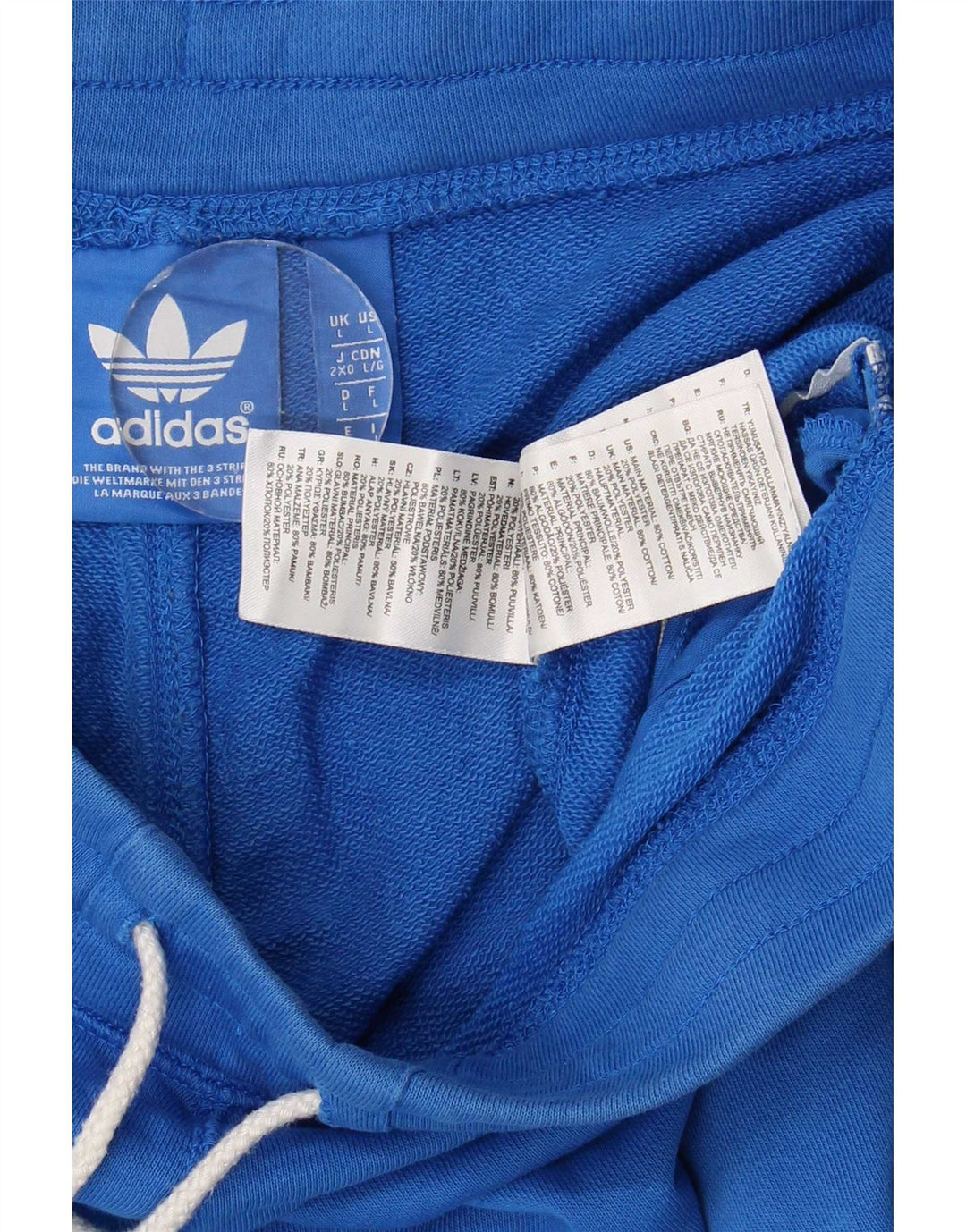 Adidas Herren Sportshorts Große blaue Baumwolle