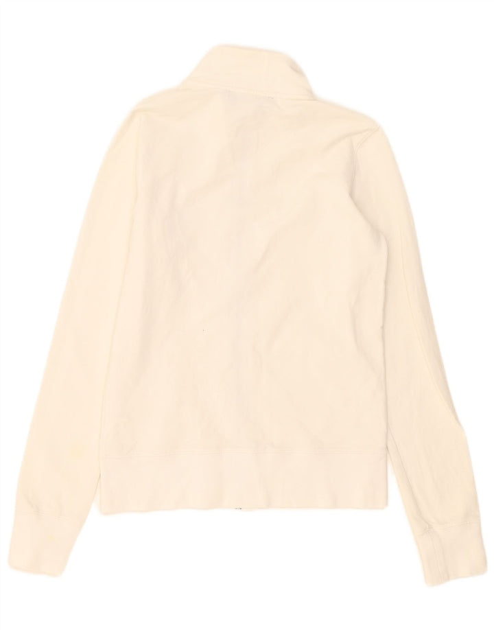 Calvin Klein Jeans Damen-Trainingsanzug-Oberteiljacke UK 12 Medium Off White