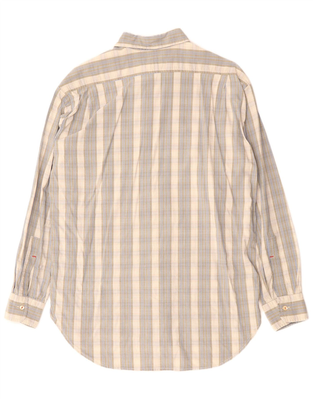 REPLAY Herren-Hemd, groß, grau kariert, Baumwolle