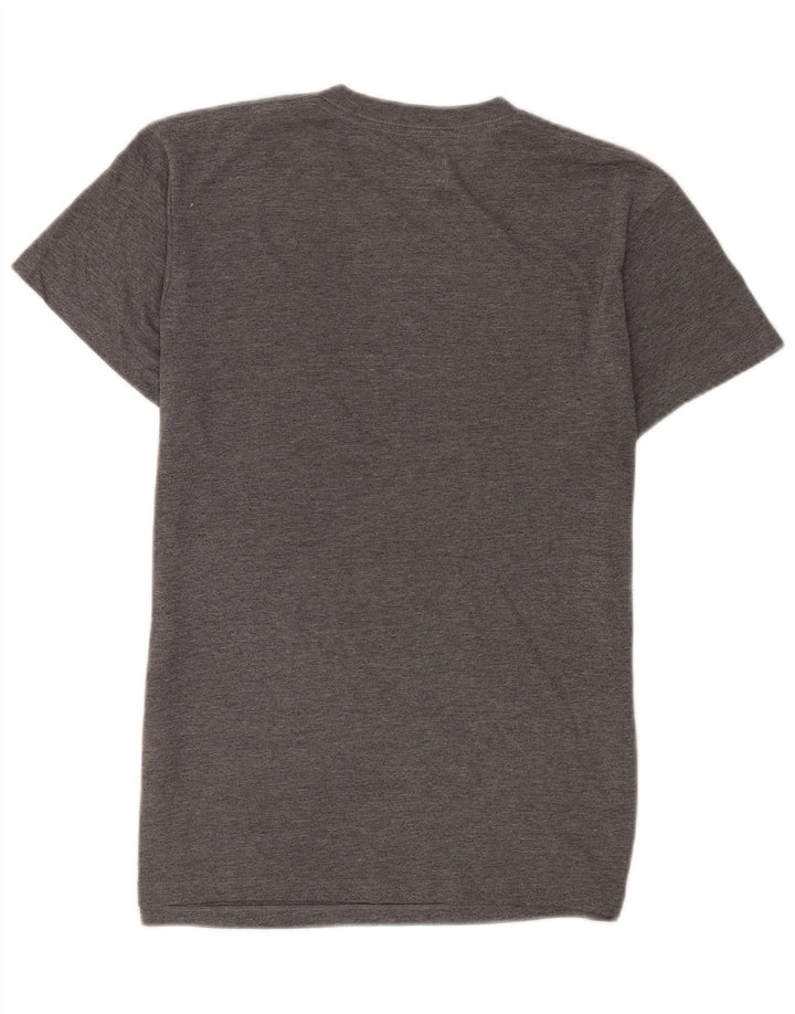 Vans Custom Fit T-Shirt-Oberteil für Herren aus mittelgrau melierter Baumwolle