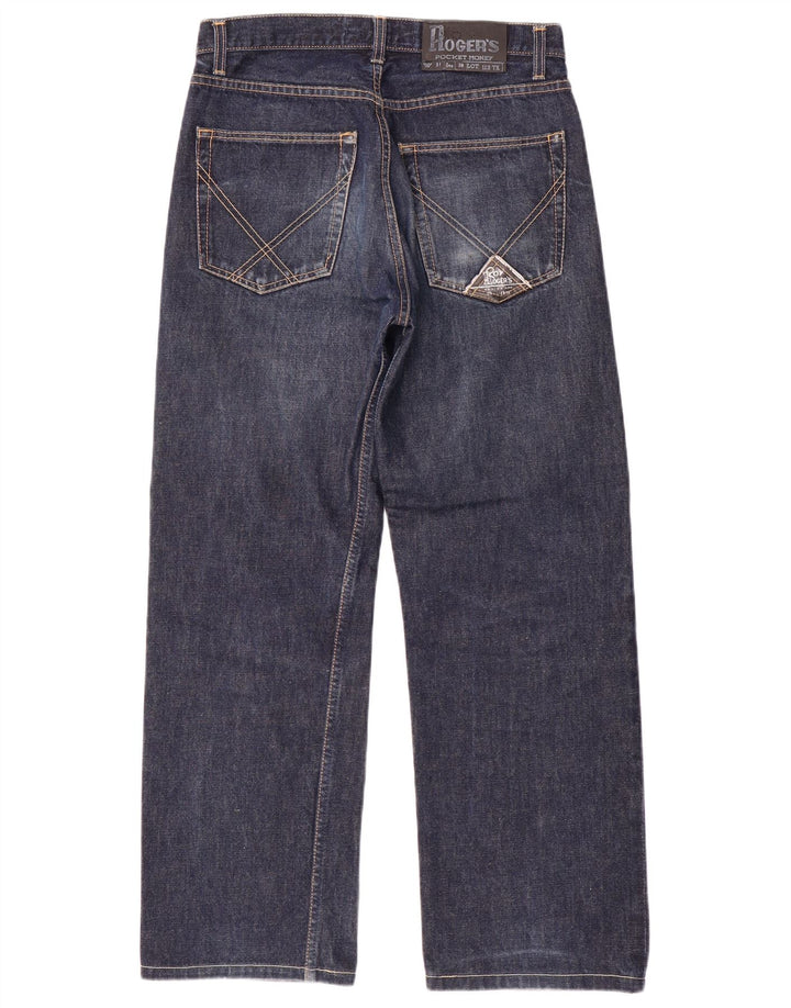 Roy Rogers Herren Straight Jeans W31 L29 Marineblau Baumwolle