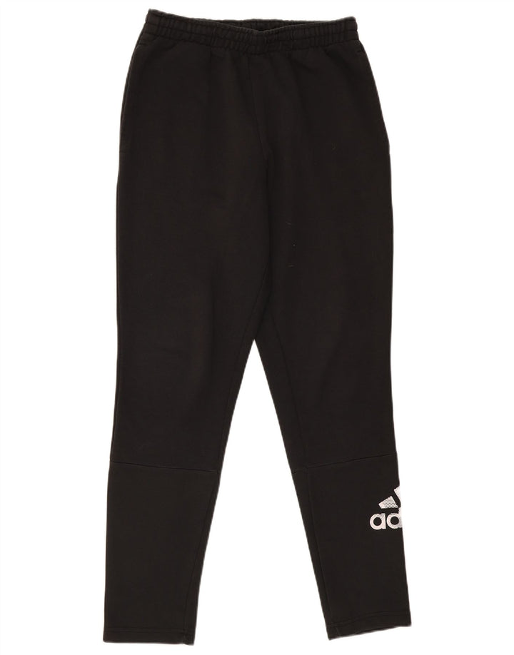 Adidas Herren-Trainingshose mit Grafik, mittelschwarze Baumwolle