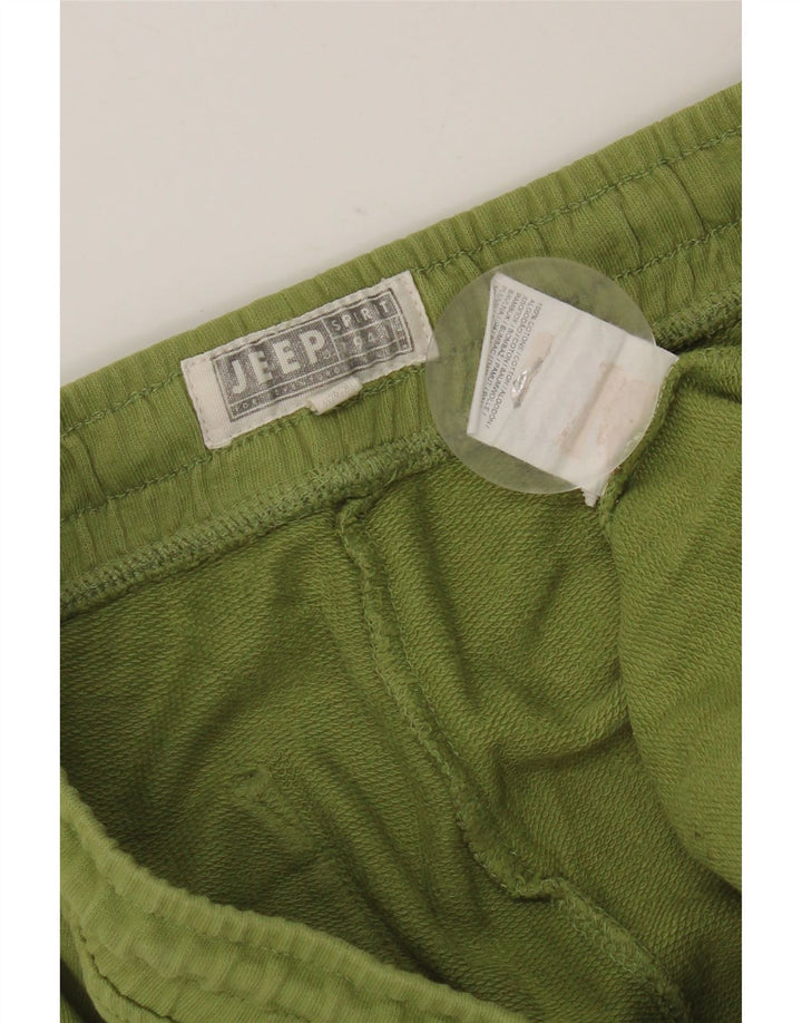 Jeep Herren-Sportshorts mit Grafik, mittelgrüne Baumwolle