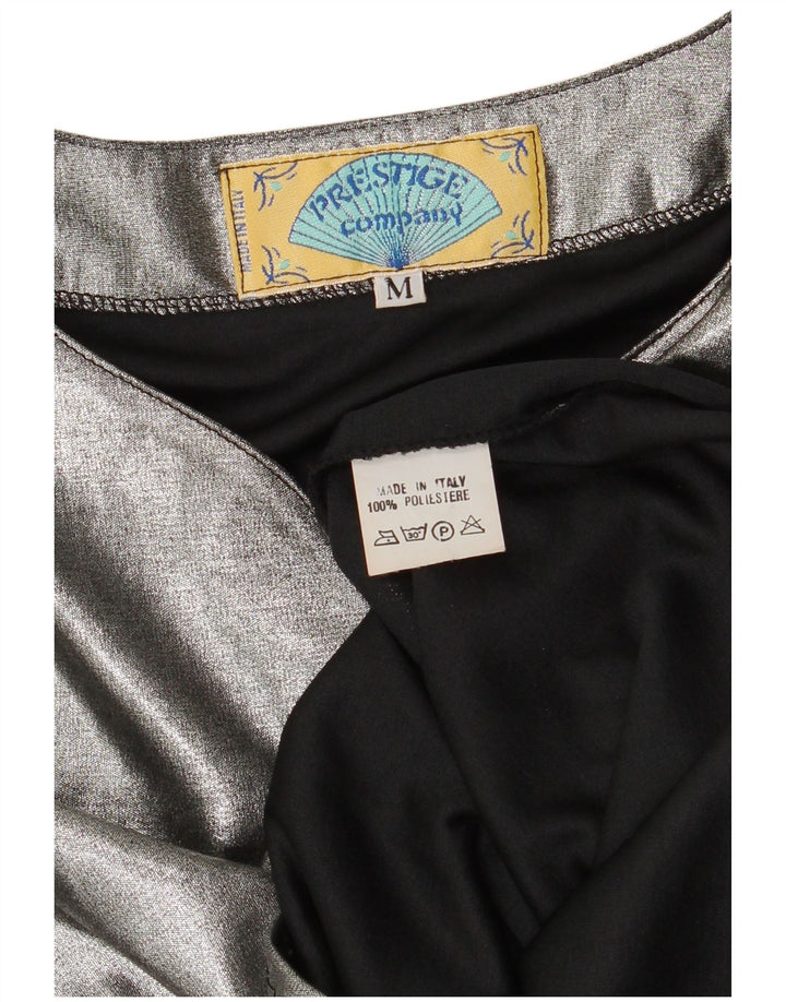 Prestige Langarm-Blusenoberteil für Damen UK 12 Mittelsilber Polyester
