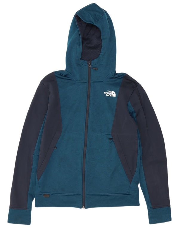 The North Face Herren-Kapuzenpullover mit Reißverschluss, klein, blau, Colourblock-Polyester