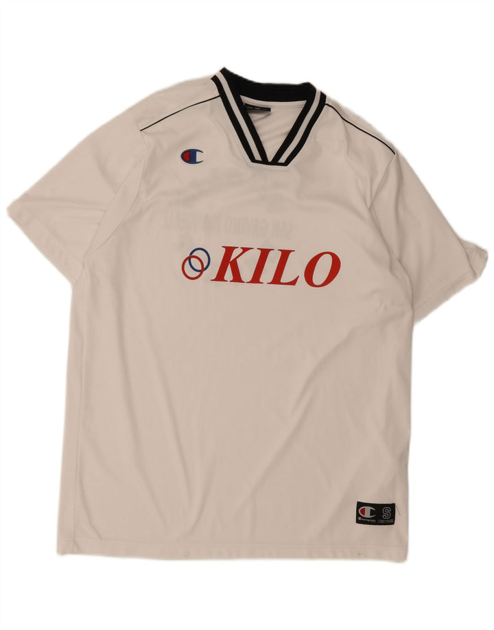 Champion Herren-T-Shirt mit Grafik, Größe S, Weiß