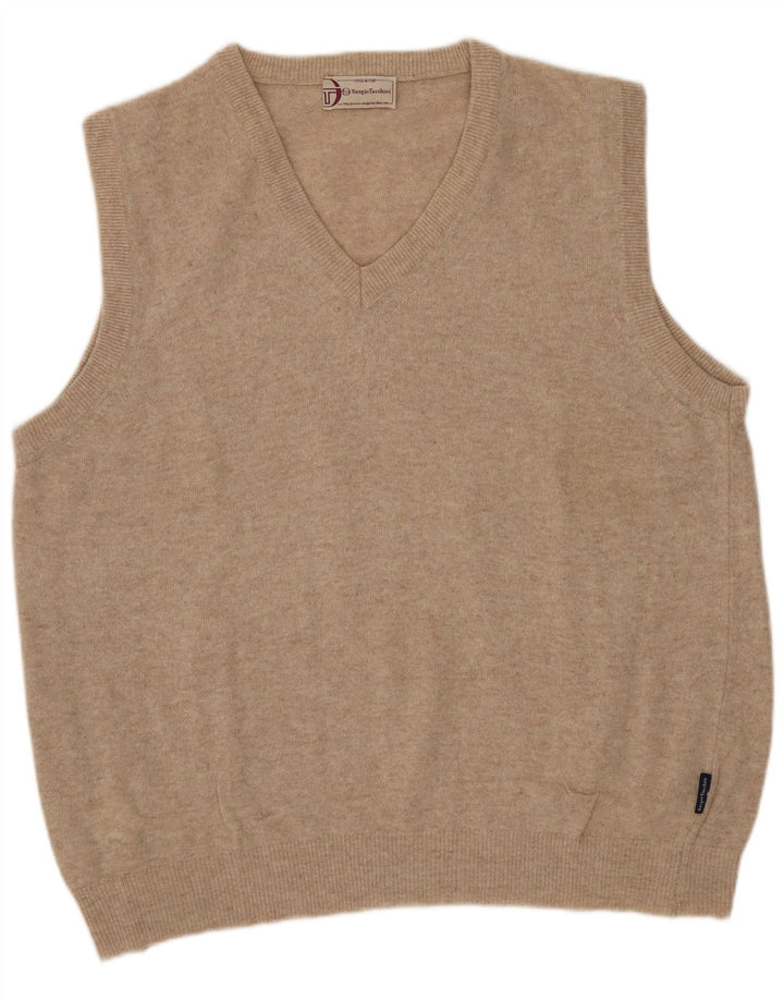 Sergio Tacchini Herren Weste Tank Top Medium Beige