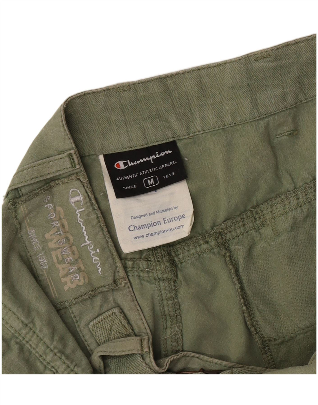 Champion Herren Cargoshorts Medium W30 Grüne Baumwolle
