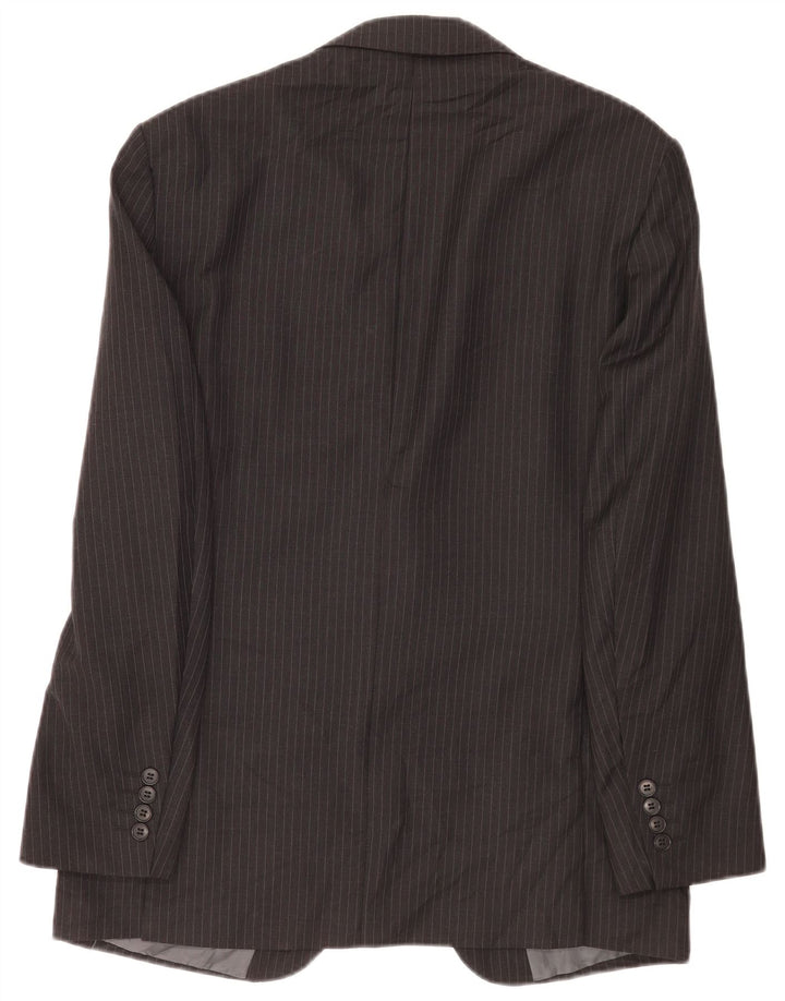 Marks & Spencer Herren-Blazer mit maßgeschneiderter Passform, UK 38, Mittelgrau, Nadelstreifen