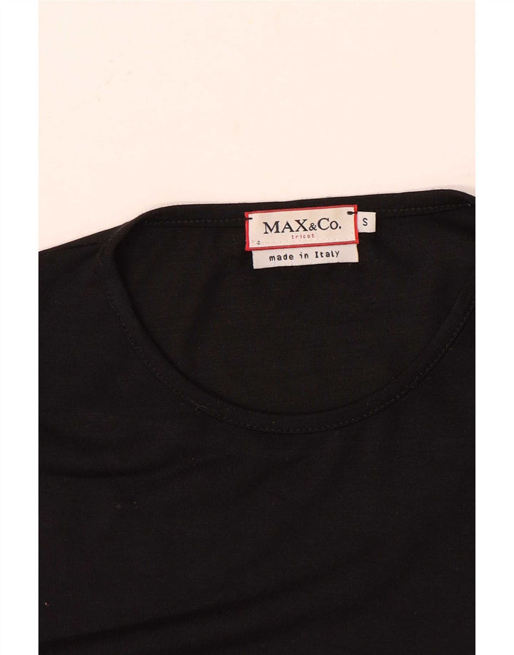 Max & Co. Damen Weste Top UK 8 Small Schwarz