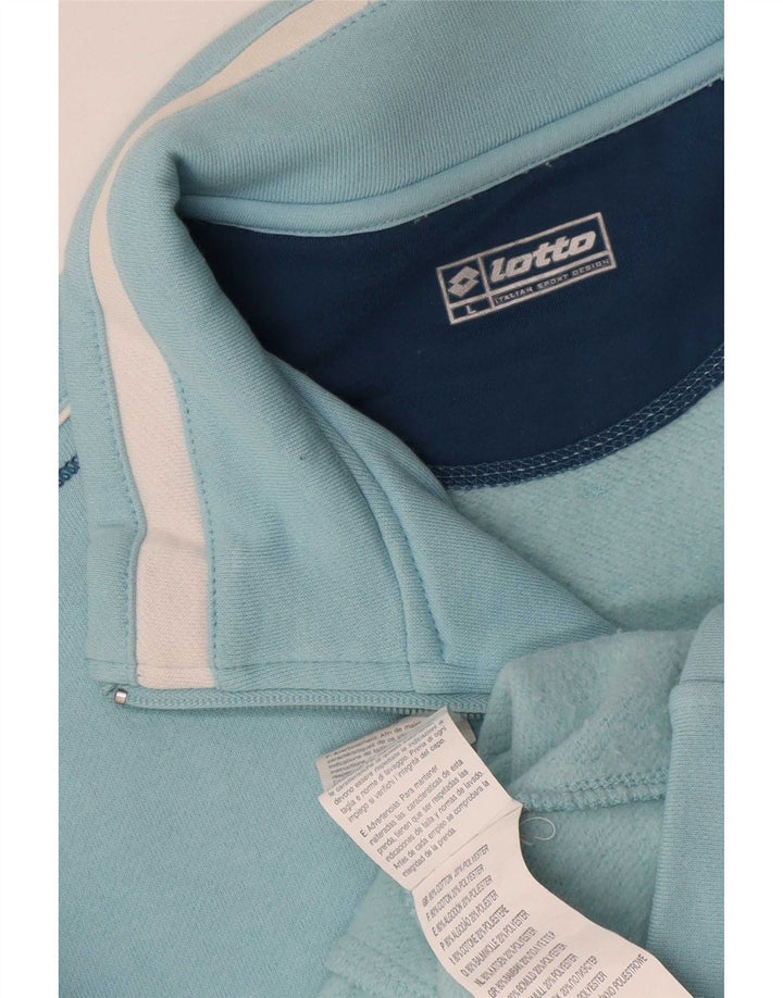 Lotto Damen-Trainingsanzug, Top-Jacke, UK 16, Größe L, blaue Baumwolle