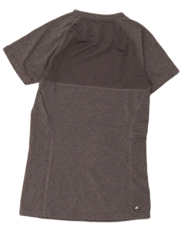 Ellesse Womens Graphic T-Shirt Top UK 10 Small Grau Polyester