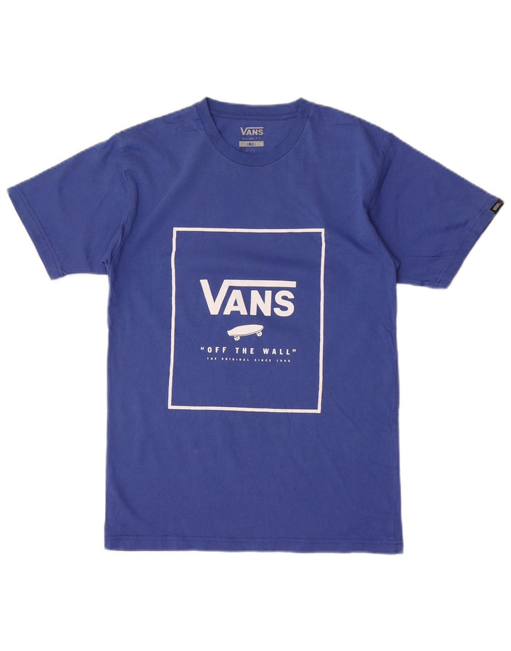 Vans Herren-T-Shirt mit klassischer Passform, Grafik, Größe S, Blau