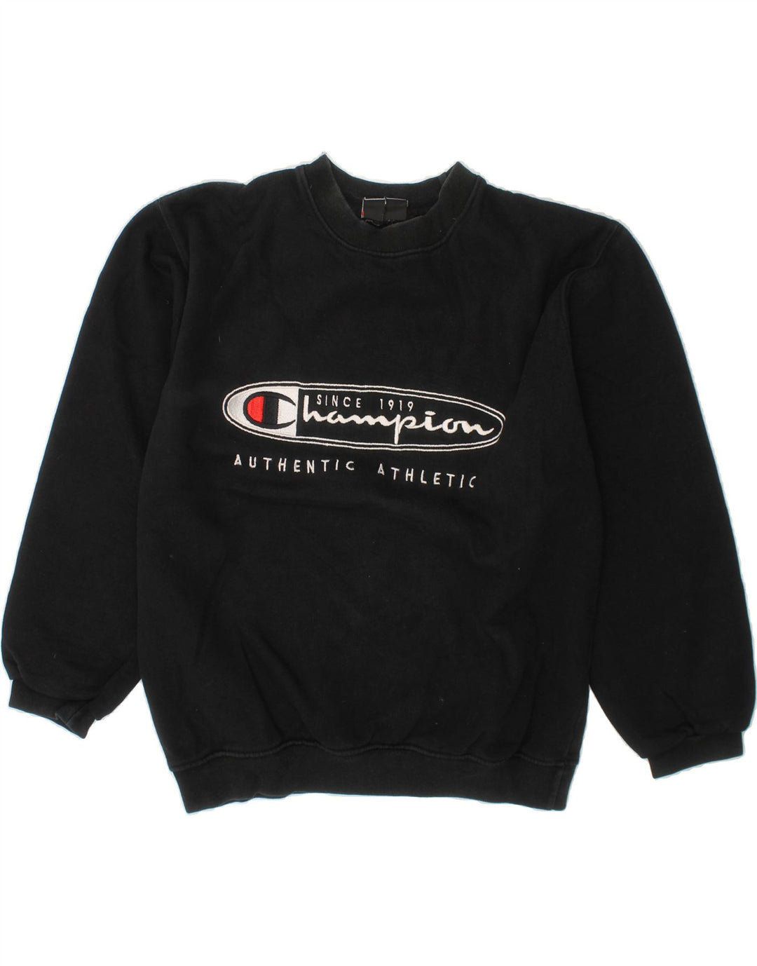 CHAMPION Boys Graphic Sweatshirt Jumper 9-10 Years Black Cotton Vintage Champion and Second-Hand Champion from Messina Hembry 