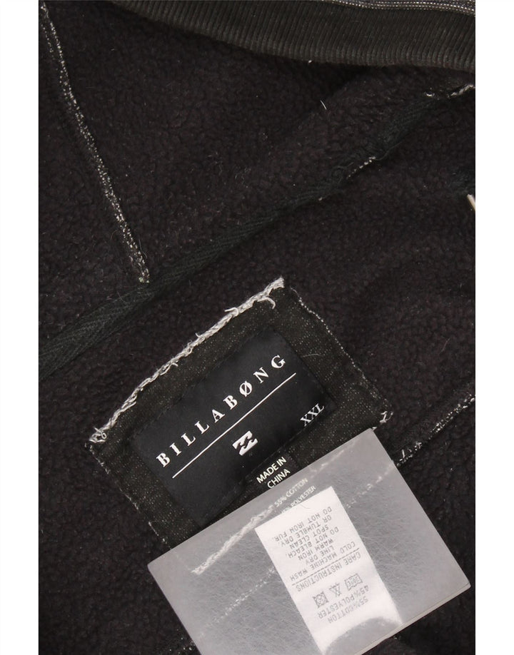 BILLABONG Herren-Kapuzenpullover mit Reißverschluss, 2XL, graue Baumwolle